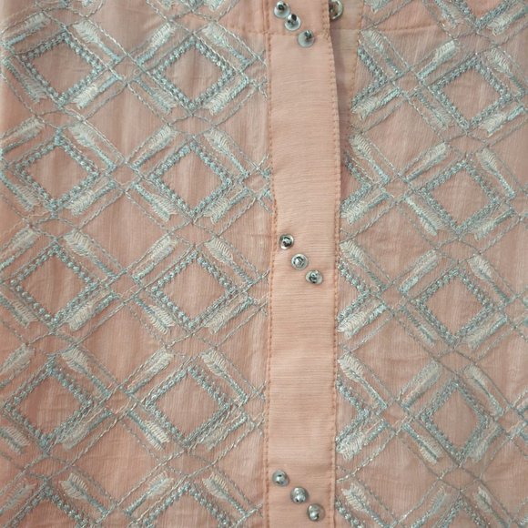 Girls Pink 3-pc lawn suit - Picture 4 of 4